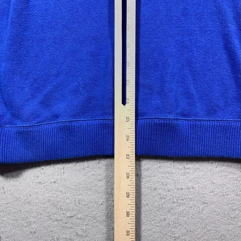 Tommy Bahama Sweatshirt Men Medium Gray Blue Reversible Pullover Preppy Casual‎